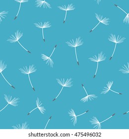 Dandelion seamless pattern. Vector illustration
