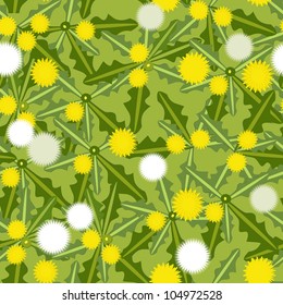 dandelion seamless texture for design