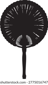 Dandelion seed head with long stem