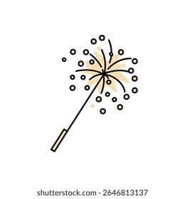 Dandelion seed spreads stylized against white graphic background