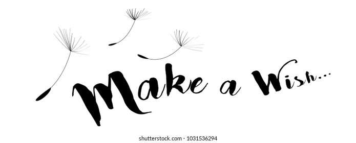 Dandelion Seed with the text Make A Wish