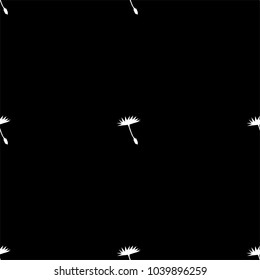 Dandelion seeds seamless vector pattern