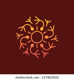 Dandelion Sun Light Logo Design