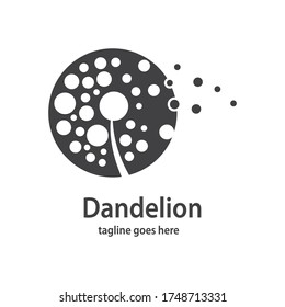 Dandelion symbol vector icon illustration design