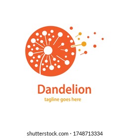 Diseño de la ilustración del icono del vector del símbolo de Dandelion