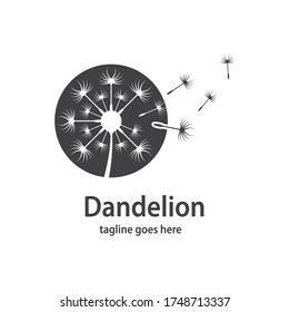 Diseño de la ilustración del icono del vector del símbolo de Dandelion