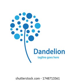 Diseño de la ilustración del icono del vector del símbolo de Dandelion