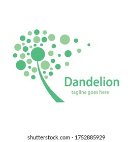 Diseño de la ilustración del icono del vector del símbolo de Dandelion