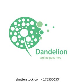 Diseño de la ilustración del icono del vector del símbolo de Dandelion