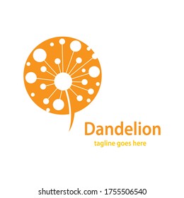 Dandelion symbol vector icon illustration design
