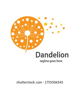 Diseño de la ilustración del icono del vector del símbolo de Dandelion