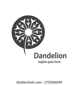 Dandelion symbol vector icon illustration design