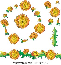 dandelion tangle and seamless brush