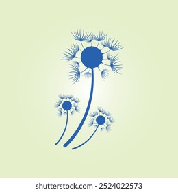 Dandelion trendy artwork fabulous abstract vector illustration colorful useful design.eps