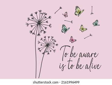 dandelion vector hand drawn design 