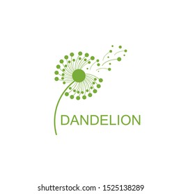 Dandelion vector icon design template