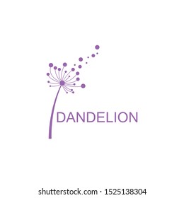 Dandelion vector icon design template