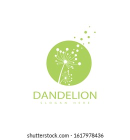 Dandelion vector icon design template