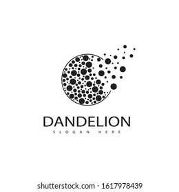 Dandelion vector icon design template
