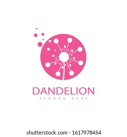 Dandelion vector icon design template