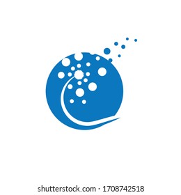 Dandelion vector icon design template 