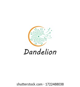 Dandelion vector icon design template