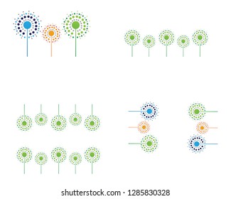 Dandelion vector illustration design