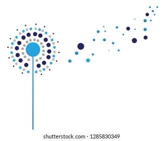 Dandelion vector illustration design