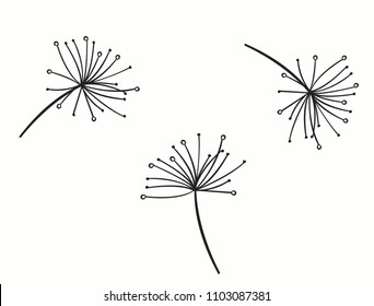 dandelion vector set