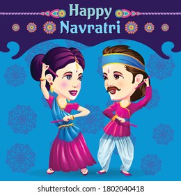 Dandiya Dance Performers celebrating Navratri 