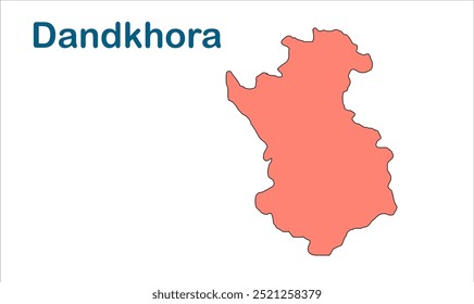 Mapa de subdivisão de Dandkhora, Distrito de Katihar, Estado de Bihar, República da Índia, Governo de Bihar, Território indiano, Índia Oriental, política, aldeia, turismo