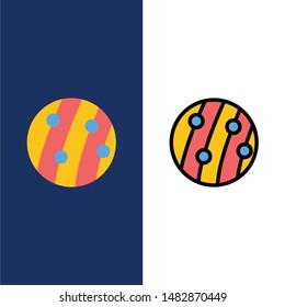 Dandruff, Hair Dandruff, Scalp Dandruff, Scalp Disease, Seborrhea Dermatitis  Icons. Flat and Line Filled Icon Set Vector Blue Background