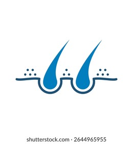 Dandruff icon vector design in trendy style