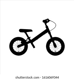 Dandy horse for kids. Vector silhouette illustration
