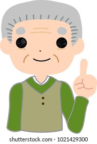 Dandy old man advice.eps
This is a vector illustration.