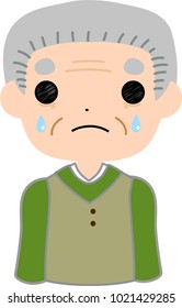 Dandy old man cry.eps
This is a vector illustration.