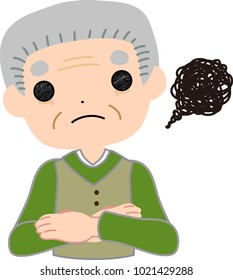 Dandy old man dissatisfaction.eps
This is a vector illustration.