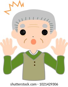 Dandy old man surprised.eps
This is a vector illustration.