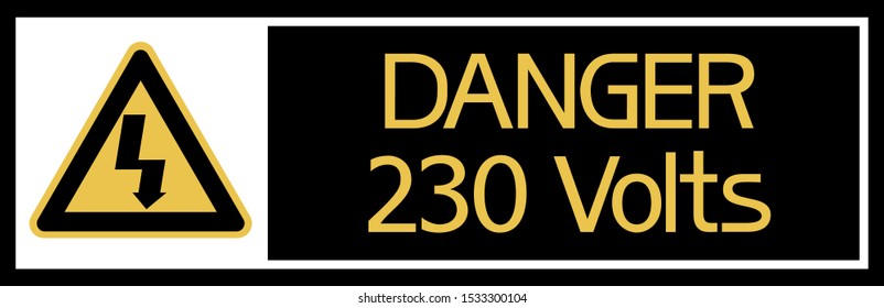 230 Volts Sign By SmartSign 7 x 10 3M Reflective Aluminum Danger 230 Volts Sign By SmartSign 7 x 10 3M Reflective Aluminum Danger
