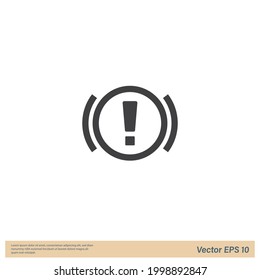 Danger Abs Sensor Sign Vector Illustration 