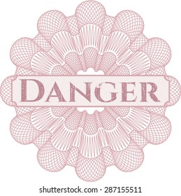Danger abstract rosette