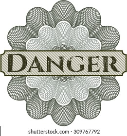 Danger abstract rosette