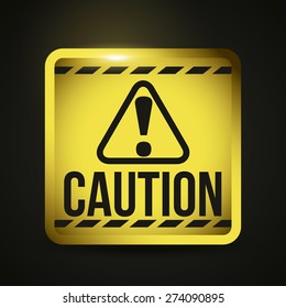 Danger advert design over black background, vector illustration.