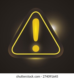 Danger advert design over black background, vector illustration.