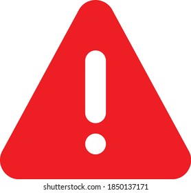 Ilustración de icono triangular de alerta de peligro  
