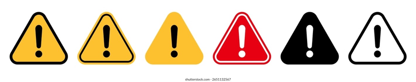 Icono de advertencia de peligro colección