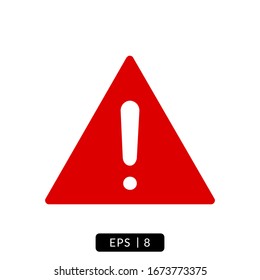 danger attention warning icon vector illustration simple design
