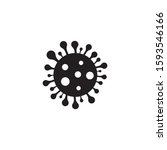Danger bacteria icon design isolated on white background. Vector illustration
