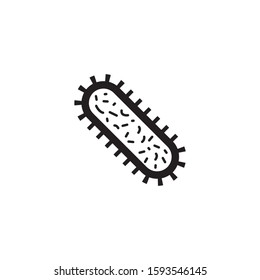 Danger bacteria icon design isolated on white background. Vector illustration
