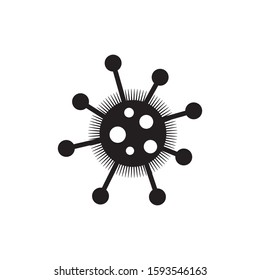 Danger bacteria icon design isolated on white background. Vector illustration
